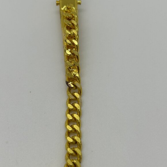 Vintage Sweater Clip Curb Chain Prong Set Acrylic Rhinestones 1950s-1960s - Picture 9 of 13